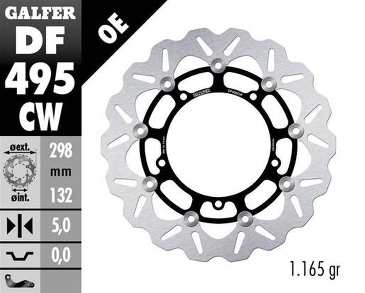 Диск тормозной Galfer DF495CW