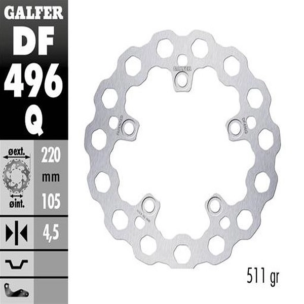 Диск гальмівний Galfer DF496Q