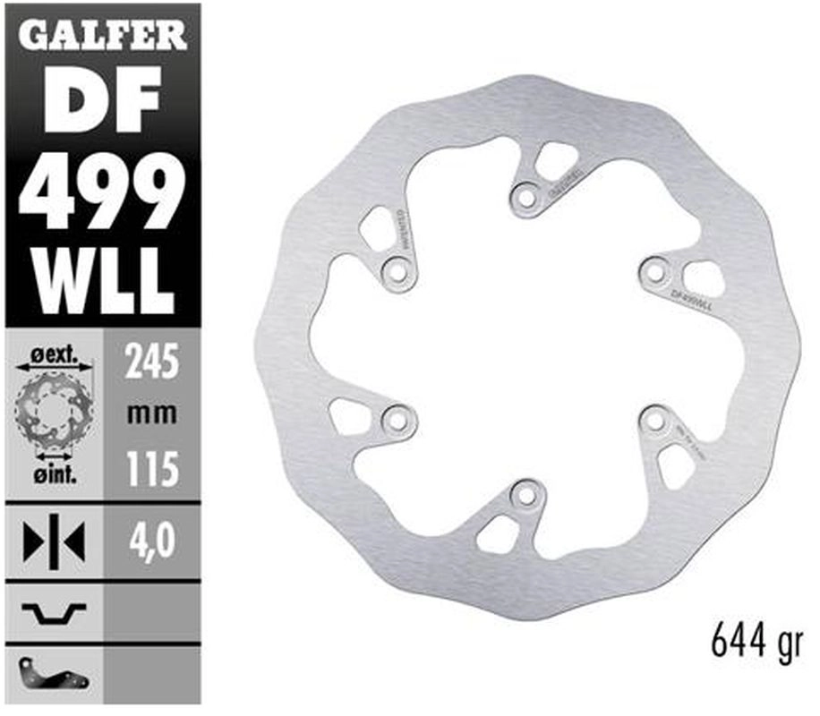 Диск гальмівний Galfer DF499WLL