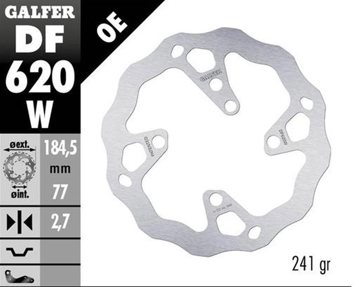 Диск гальмівний Galfer DF620W