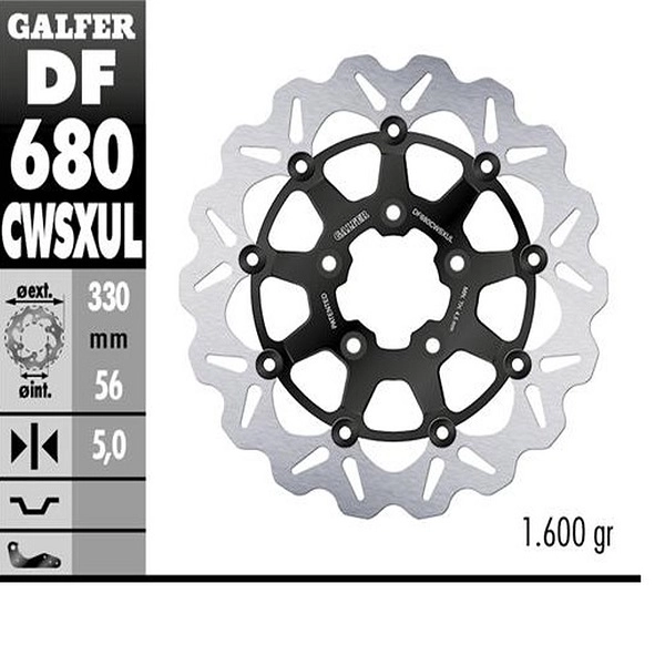 Диск гальмівний Galfer DF680CWSXUL