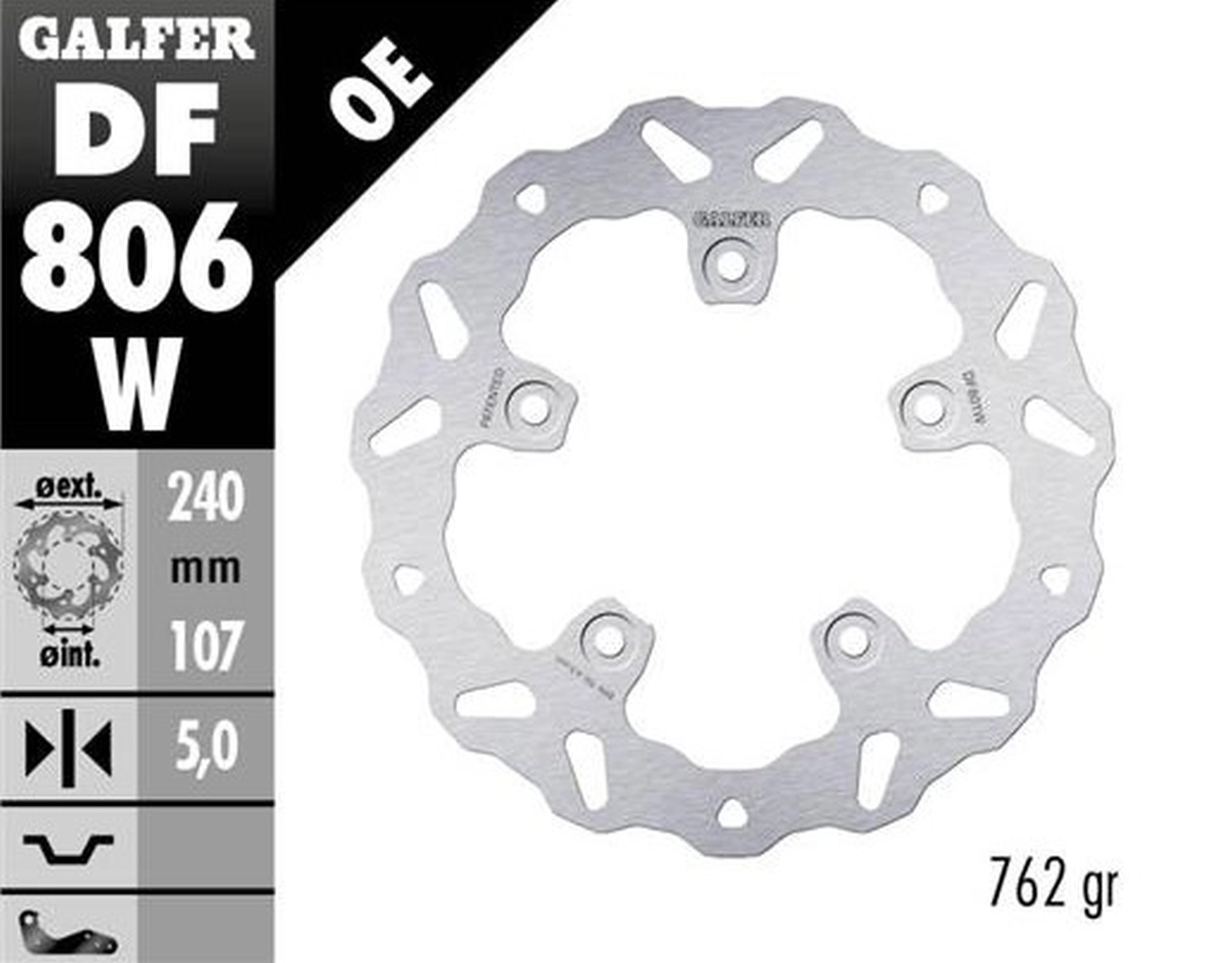 Диск гальмівний Galfer DF806W