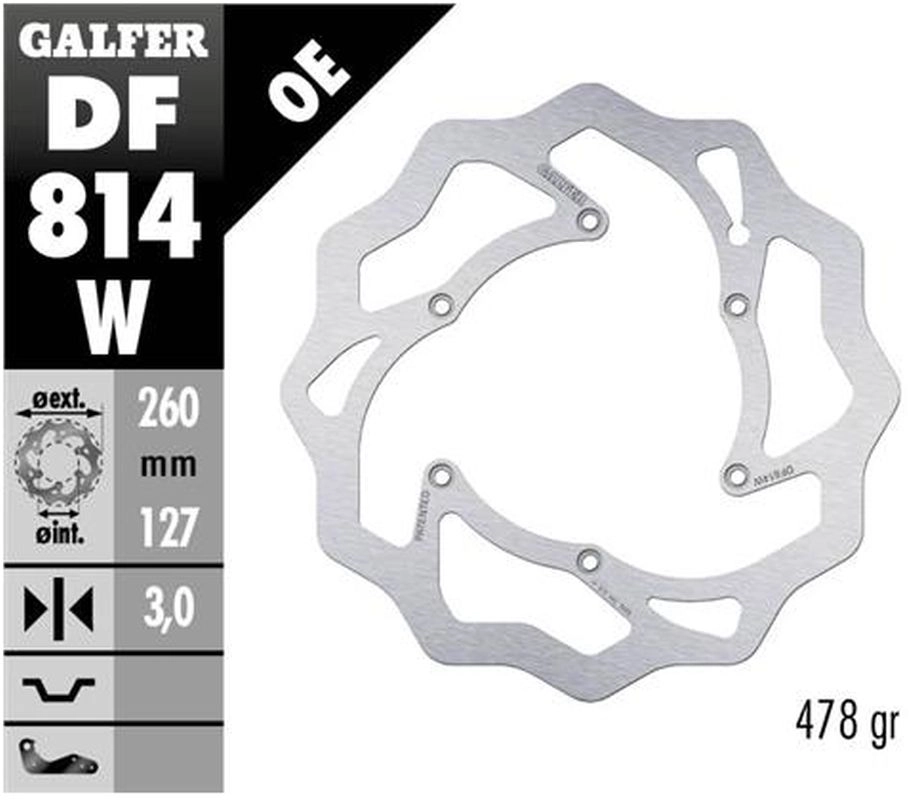 Диск гальмівний Galfer DF814W