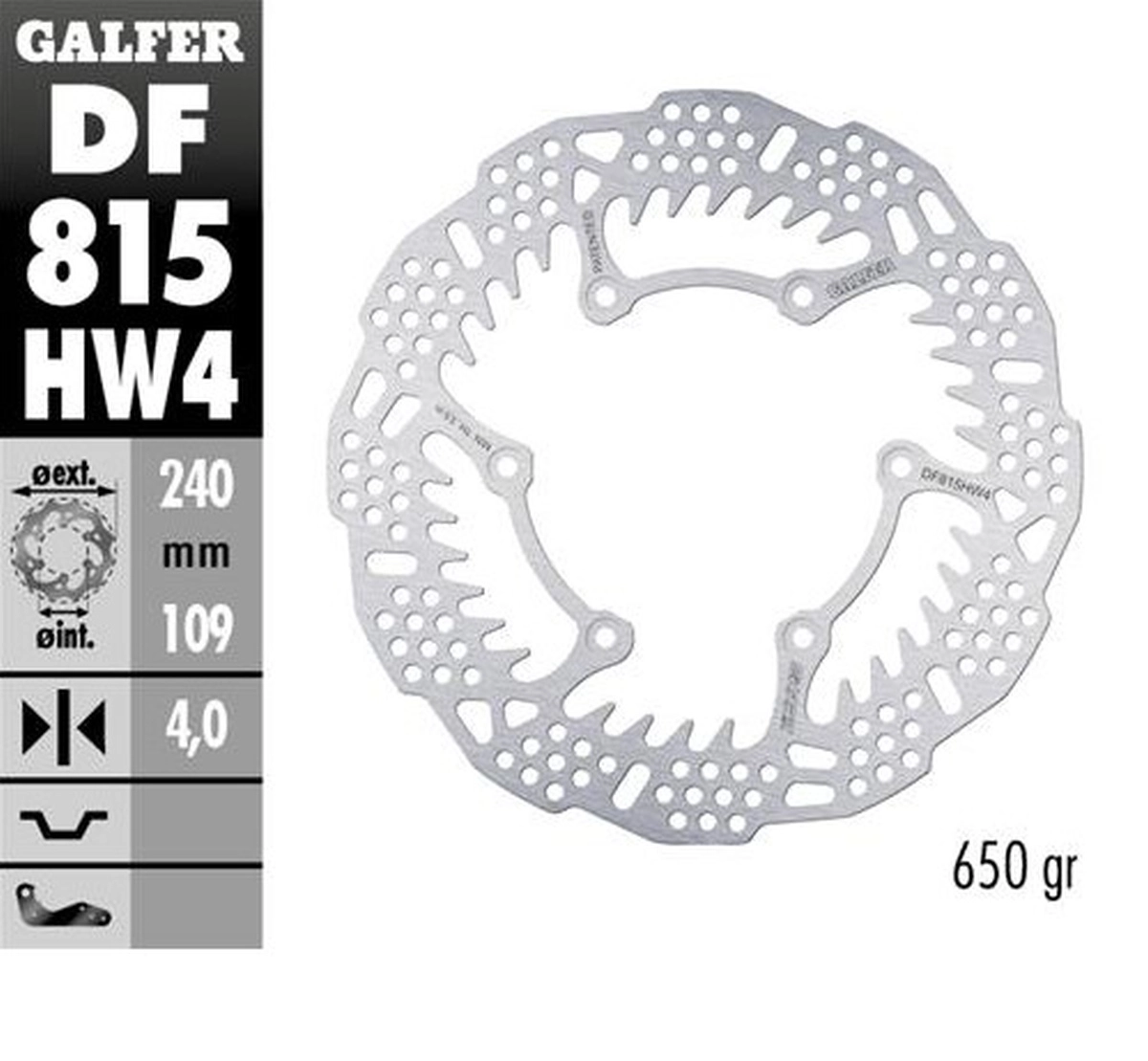 Диск гальмівний Galfer DF815HW4