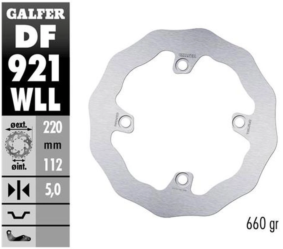 Диск гальмівний Galfer DF921WLL