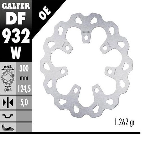 Диск тормозной Galfer DF932W