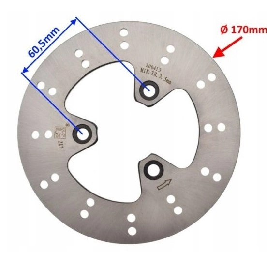 Диск тормозной Motorace PKI4141