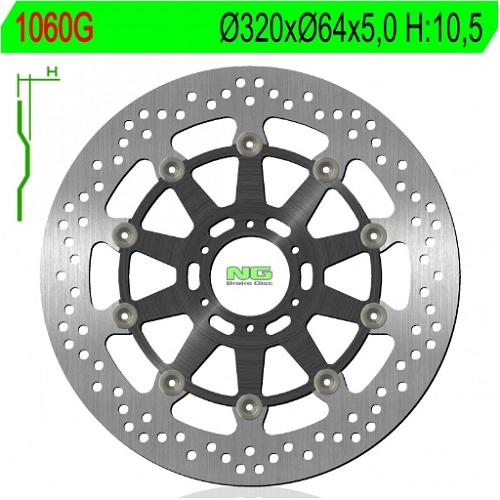Диск гальмівний NG 1060G