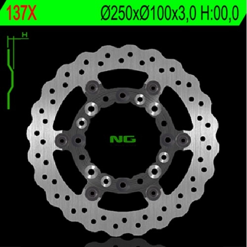 Диск тормозной NG 137X
