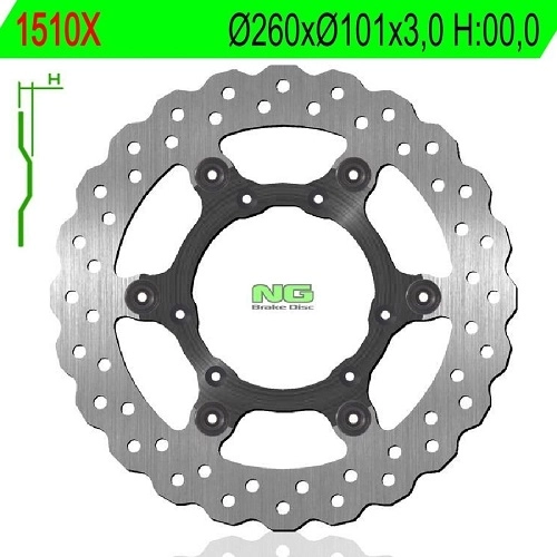 Диск гальмівний NG 1510X