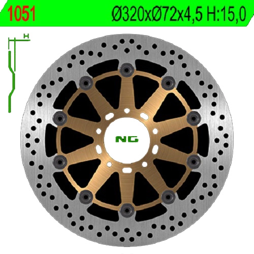 Диск гальмівний NG 1051