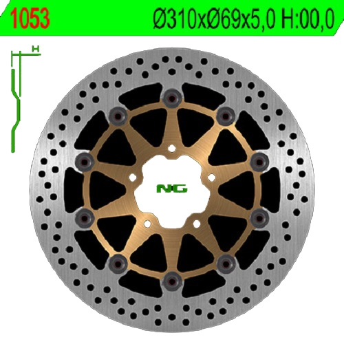 Диск гальмівний NG 1053