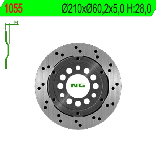 Диск гальмівний NG 1055