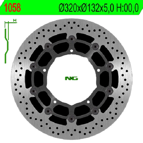 Диск тормозной NG 1058