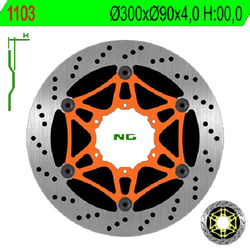 Диск гальмівний NG 1103