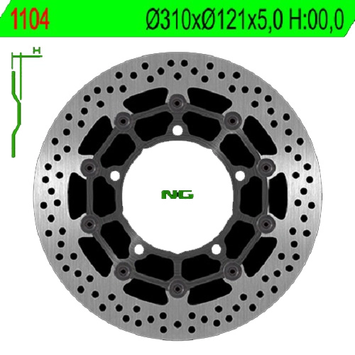 Диск гальмівний NG 1104