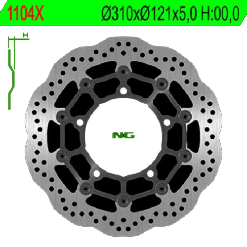 Диск гальмівний NG 1104X