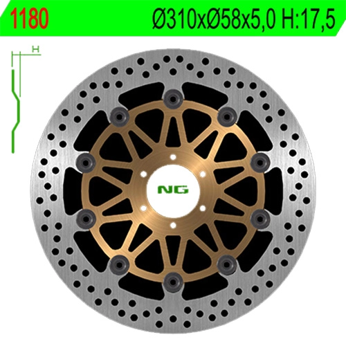 Диск гальмівний NG 1180