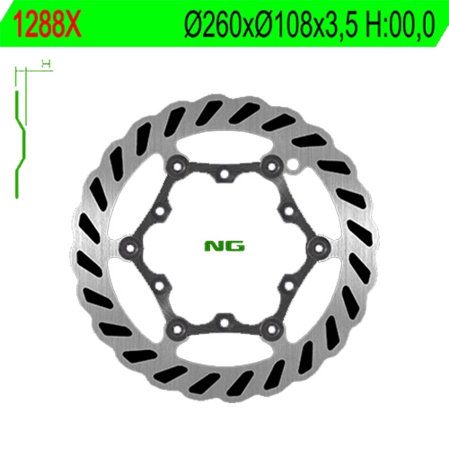Диск гальмівний NG 1288X