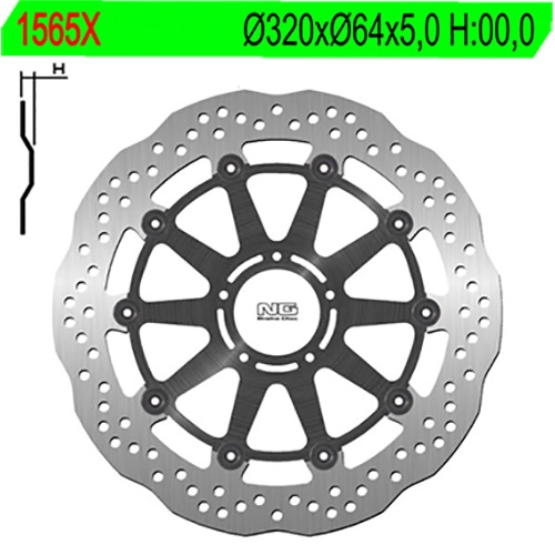 Диск гальмівний NG 1565X