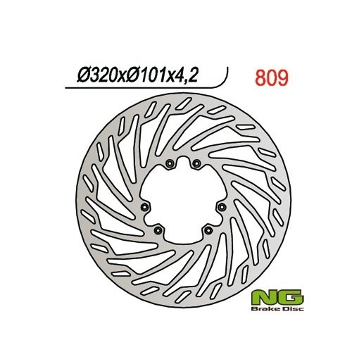 Диск гальмівний NG 809