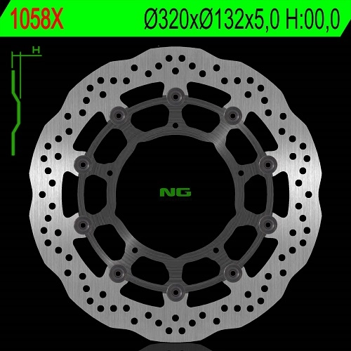 Диск тормозной NG NG1058X
