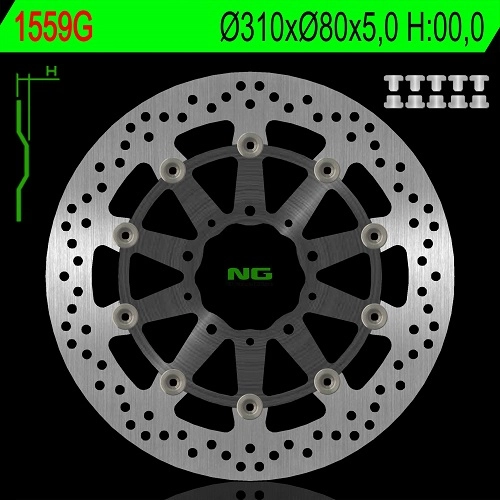 Диск гальмівний NG NG1559G