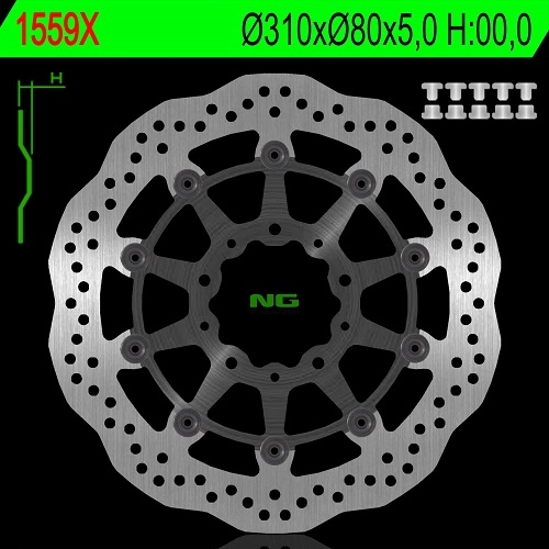 Диск гальмівний NG NG1559X