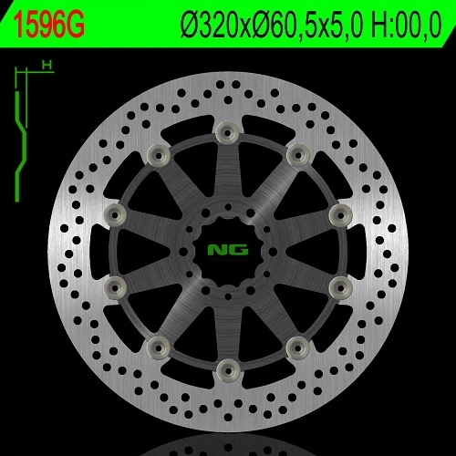 Диск гальмівний NG NG1596G