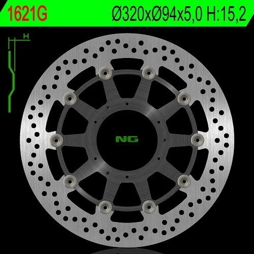Диск гальмівний NG NG1621G