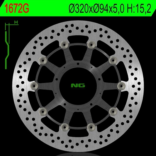 Диск гальмівний NG NG1672G