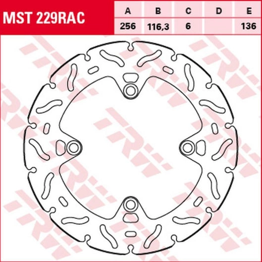 Диск гальмівний TRW Lucas MST229RAC