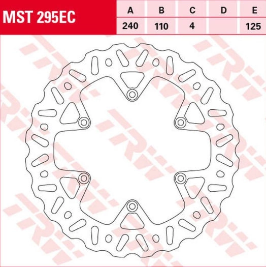 Диск тормозной TRW Lucas MST295EC