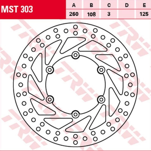 Диск тормозной TRW Lucas MST303