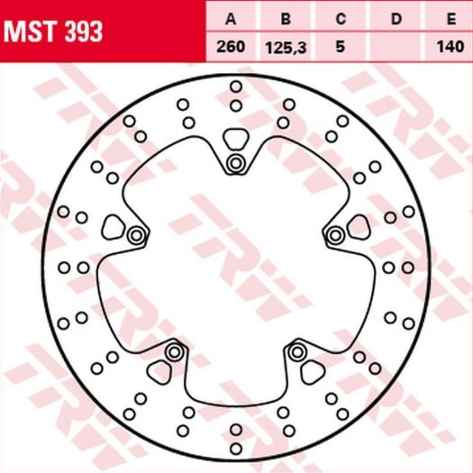 Диск тормозной TRW Lucas MST393