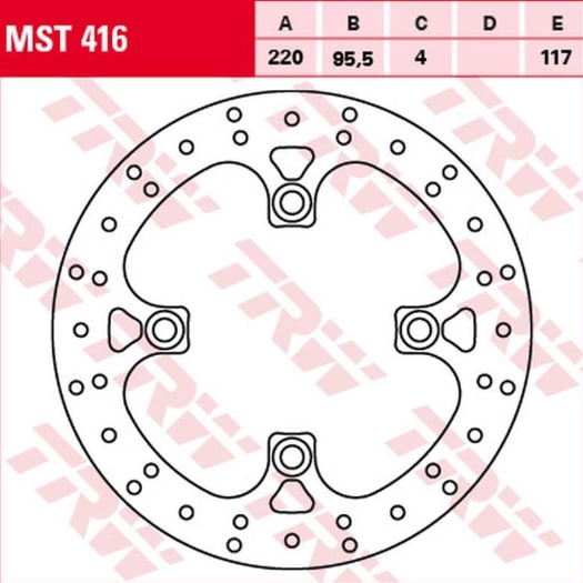 Диск тормозной TRW Lucas MST416