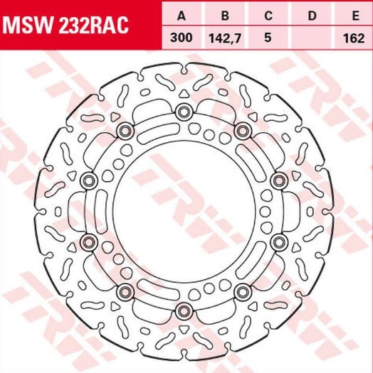 Диск тормозной TRW Lucas MSW232RAC