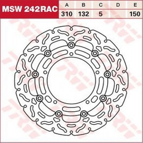 Диск гальмівний TRW Lucas MSW242RAC