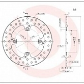 Диск тормозной Brembo 68B40792