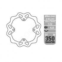 Диск тормозной Galfer DF350W