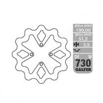 Диск тормозной Galfer DF730W
