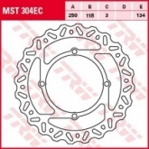 Диск тормозной TRW Lucas MST304EC