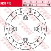 Диск тормозной TRW Lucas MST416