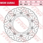 Диск тормозной TRW Lucas MSW232RAC