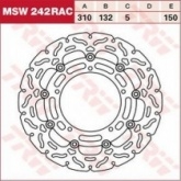 Диск тормозной TRW Lucas MSW242RAC