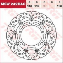 Диск тормозной TRW Lucas MSW242RAC