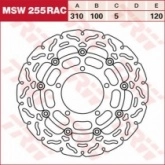 Диск тормозной TRW Lucas MSW255RAC