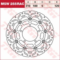 Диск тормозной TRW Lucas MSW255RAC