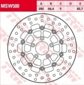 Диск тормозной TRW Lucas MSW500