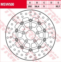 Диск тормозной TRW Lucas MSW500